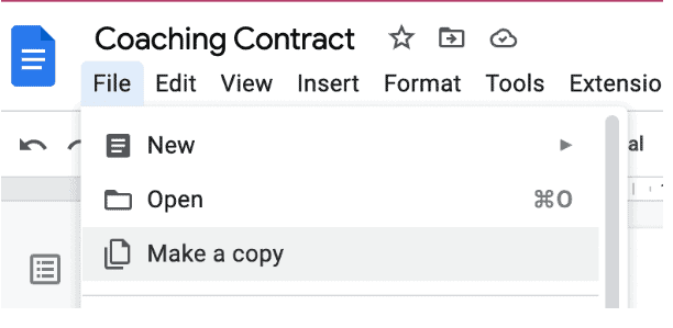 coaching contracts